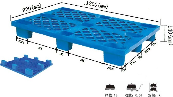 square space plastic pallet