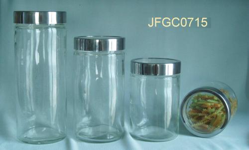 glass bottle and jars