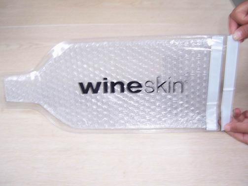 wine skin  bubble wrap bag