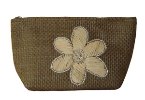 straw cosmetic bag