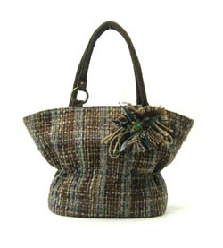 winter fabric handbag