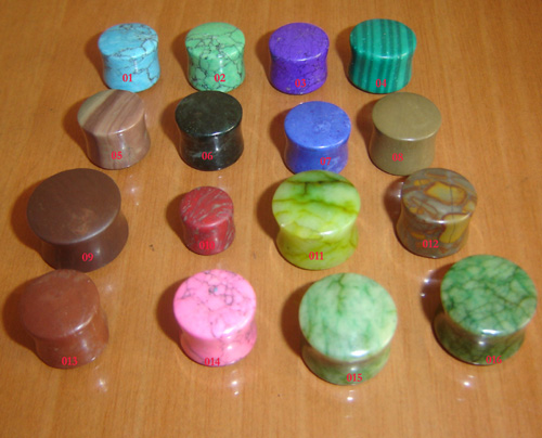 Body Piercing Stone Plugs 