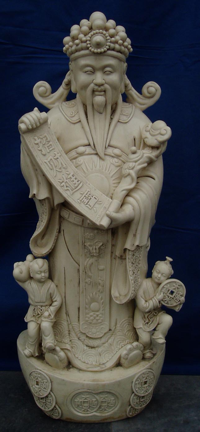 Attractive Dehua Porcelain Treasure Deity Statue