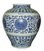 charming Floral Pattern Porcelain Vase