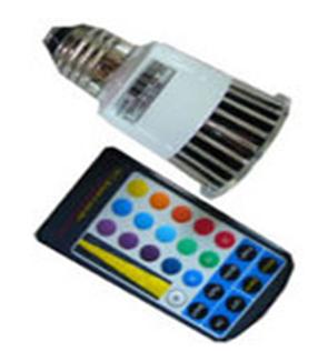 power RGB LED light E27 5W