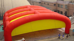 Air inflated house