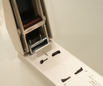 imprinter Ink roller, with set-up for plate