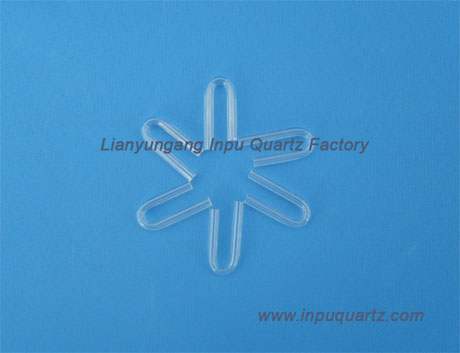 U sharp quartz tube