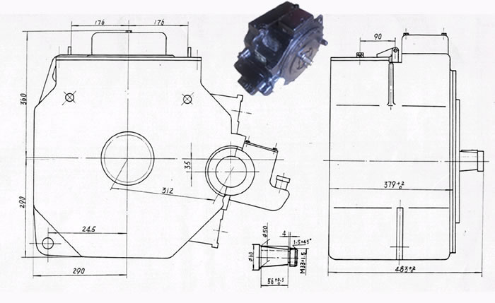 DC traction motor ZQ-21(parts available)