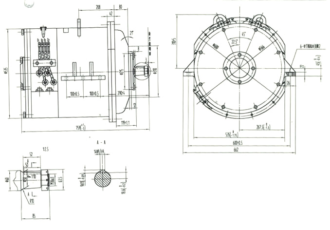 DC traction motor ZQ-40(parts available)