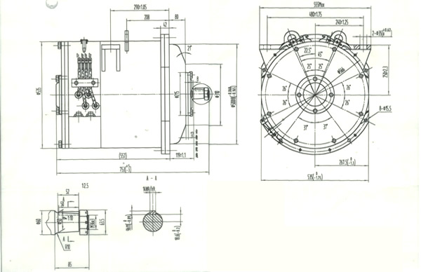 DC traction motor ZQ-52-1/3(parts available)