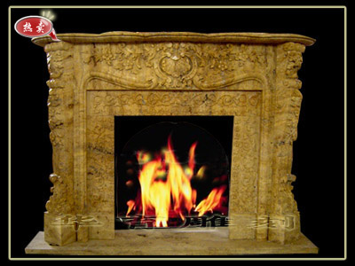 stone marble fireplace 