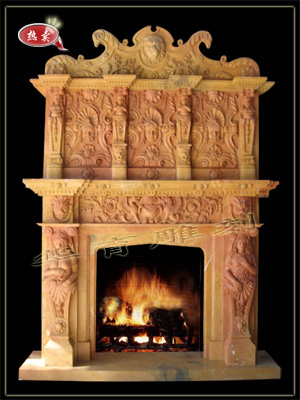 stone marble fireplace 002