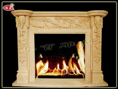 stone marble fireplace 003