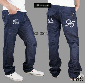 Hip-hop G-Star Slim Fit Mens Jeans for sale