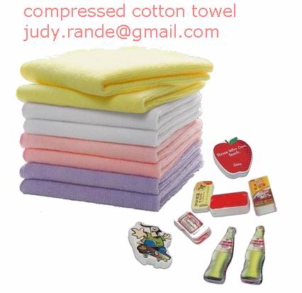 100% cotton compressed towel magic towel OEM towel