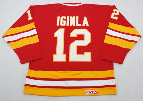 2009 New Flamers #12 iginla CCM hockey jersey