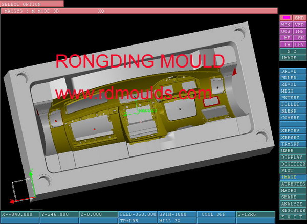 instrument panel mould