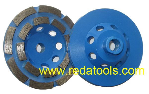 diamond double row  cup wheel---redatools co;ltd