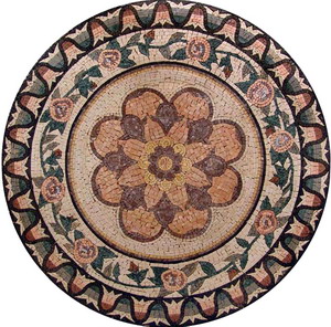 Marble mosaic medallion/pattern/mural  RM041