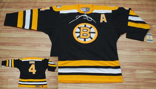  NHL jerseys Boston Bruins #4 ORR BLACK