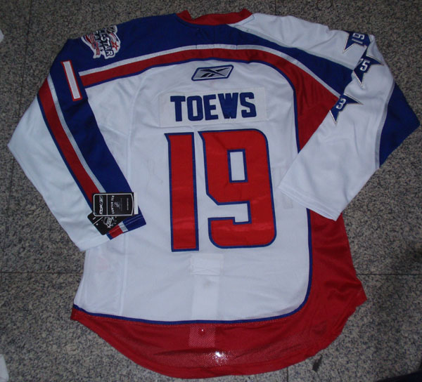 NHL all star Chicago Blackhawks #19 Toews Black Ho