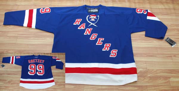  NHL Jerseys>Gretzky New York Rangers Blue #99 jer