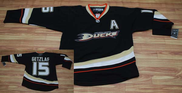  NHL jerseys #15 Getzlaf Anaheim mighty ducks nhl jersey