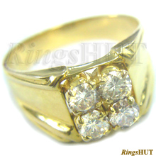 Royal Square Gents Ring, Diamond Jewelry 