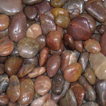 polished pebble stone (red)