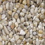 polished pebble stone (white)