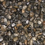 polished pebble stone (black)