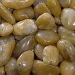 polished pebble stone (yellow)