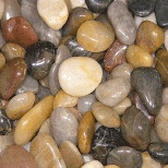 polished pebble stone (mixed color)