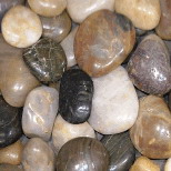 polished pebble stone (mixed color)