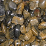 polished pebble stone (striped)