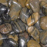 polished pebble stone (striped)