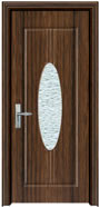 glass wood door