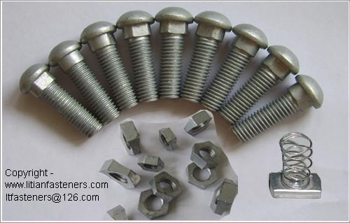 Track Bolts  (Round head bolt with oval neck)  