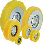 Polyurethane rollers with steel centre