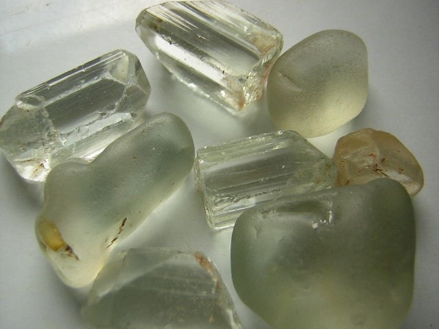 White topaz rough