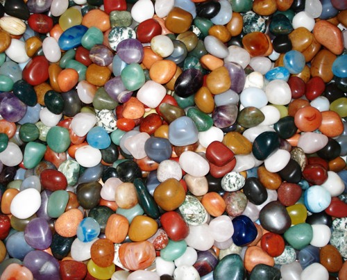 MIXED TUMBLED GEMSTONES