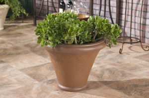 Polyresin flowerpot for gardening