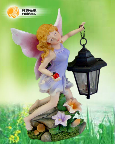 Fairy craft with solar lantern light