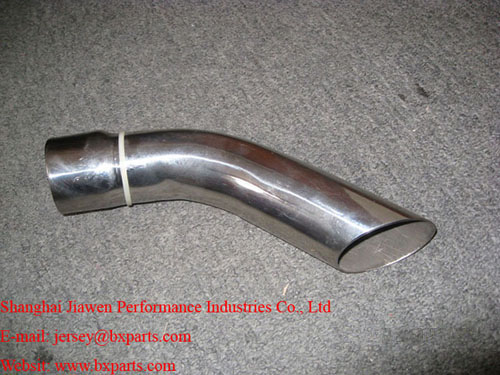 single long angle cut muffler tips