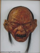 Gollum wooden mask