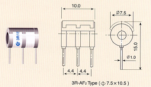 3 Pole Gas Tube Surge Arresters(Gas Discharge Tube