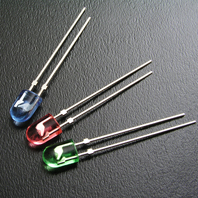 5mm oval led color diffused 110/120deg