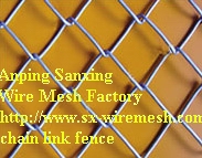 Chain link fence