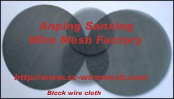 Black wire cloth